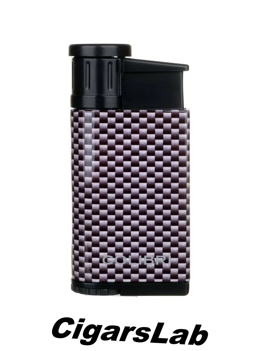 Зажигалка сигарная Colibri Evo, серебристый карбон