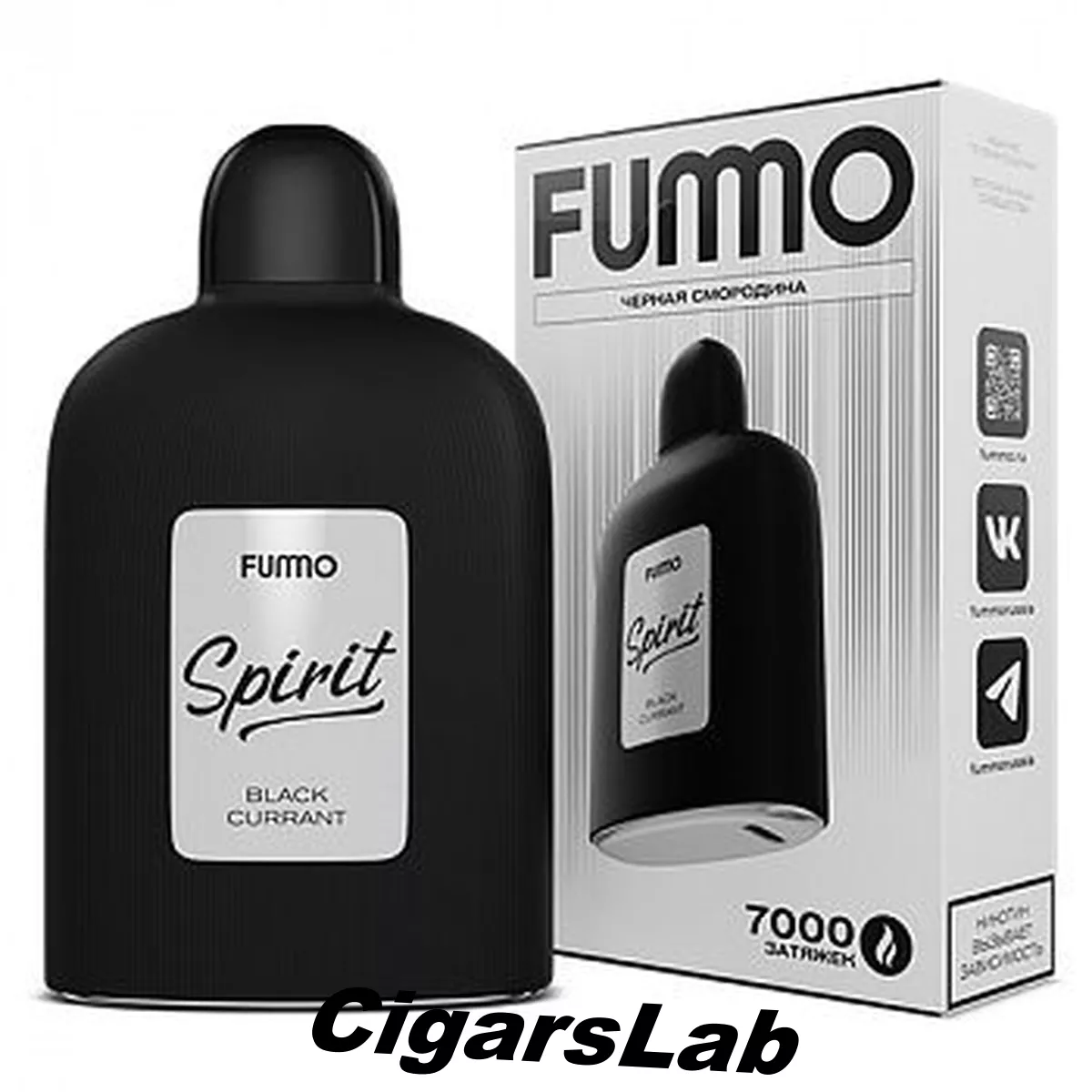 POD система Fummo - Spirit 7000 затяжек - Чёрная смородина - 2% - (1 шт.)