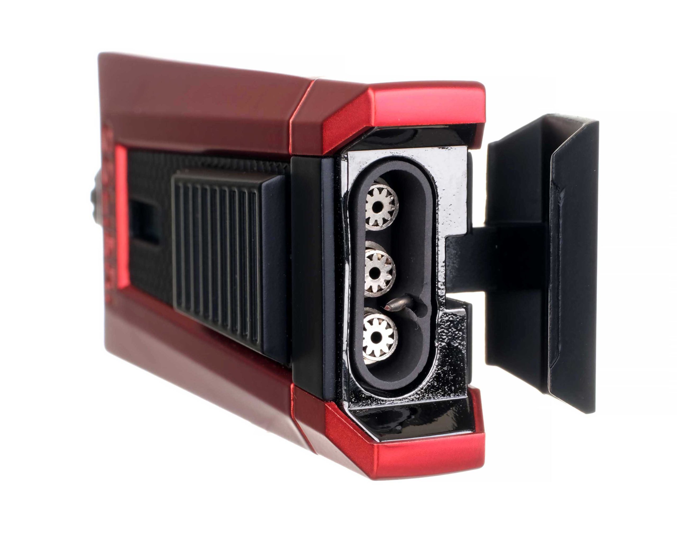 Зажигалка сигарная Colibri Stealth (тройное пламя), красный металлик preview